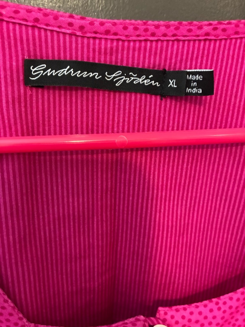 GUDRUN SJODEN NWOT Sjoden Fuchsia Tunic Dress Organic ethically made! - Picture 6 of 12